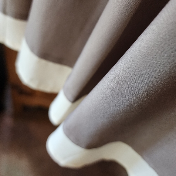 Anthropology Sleeveless Skater Skirt Dress Gray & Cream Size S - Picture 11 of 12